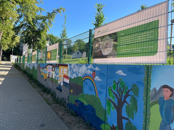 Acht Bildtafeln mit Erklärungen zur Hospizarbeit, Nachrichten, Diakonie Hospiz Woltersdorf