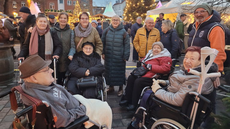 Besuch auf dem Weihnachtsmarkt
